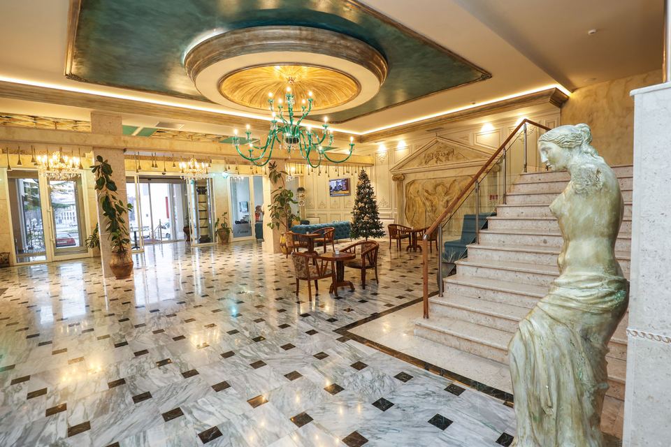 The lobby piano